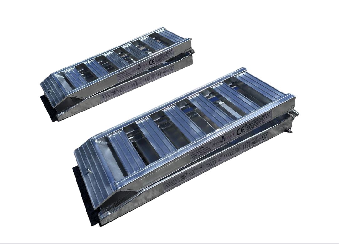 1-Tonne 3m x 450mm Folding Aluminium Loading Ramps