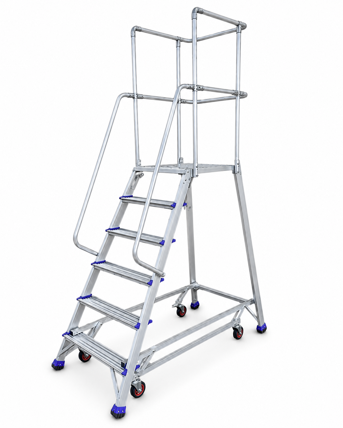 1.4m Industrial Order Picking Ladder | 150kg Load Capacity