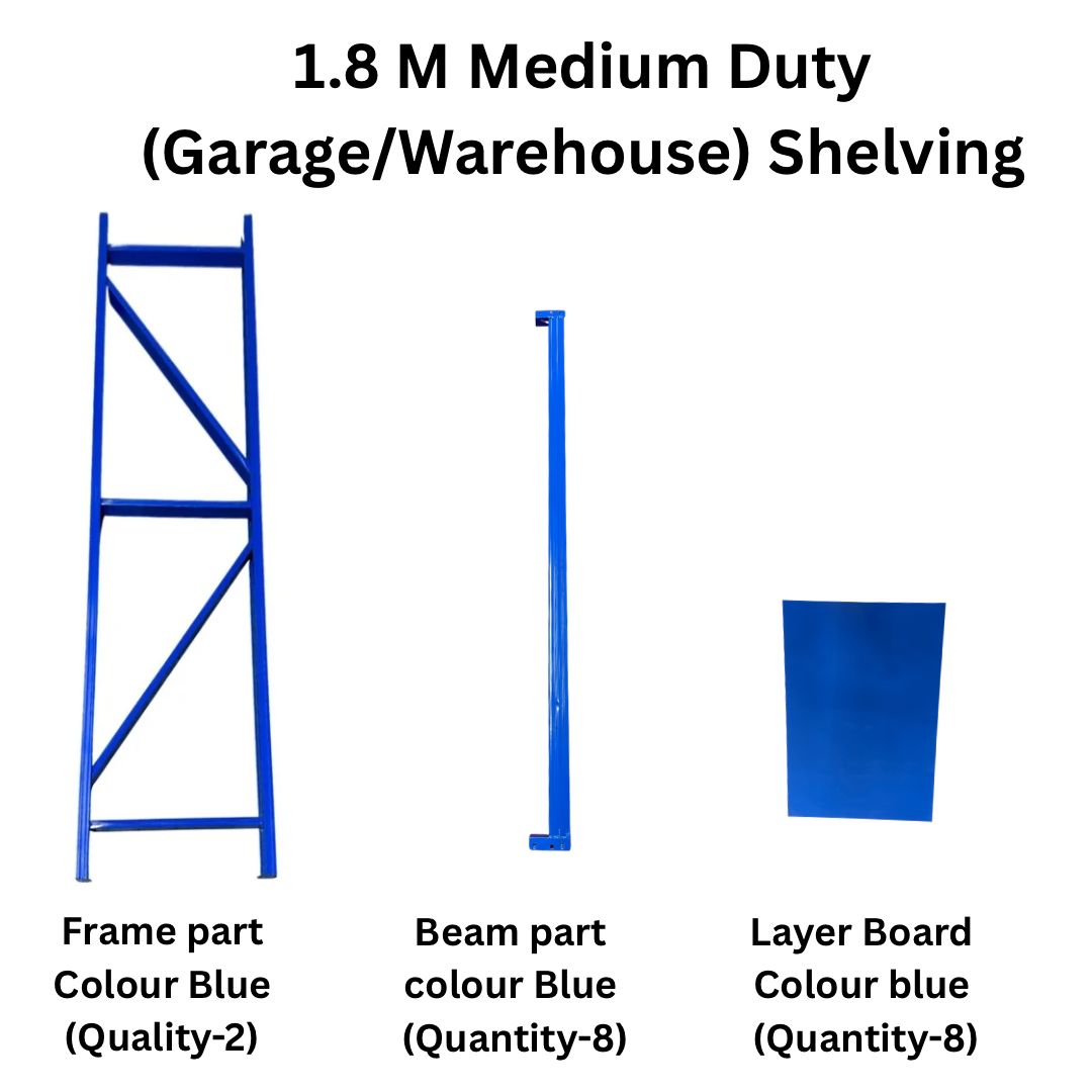 1.8M Medium Duty (Garage/Warehouse) Shelving