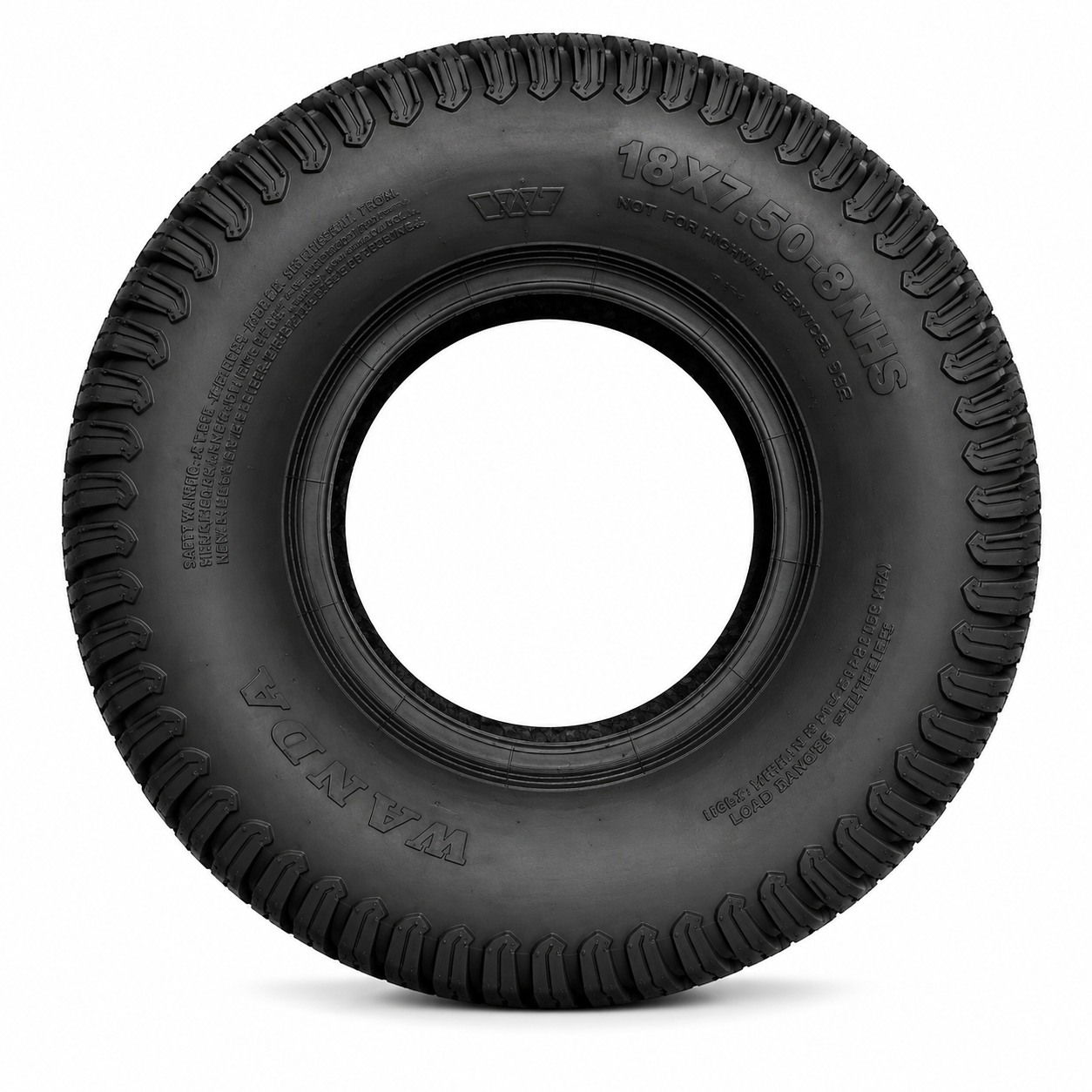 1 x COMMERCIAL RIDE ON MOWER 4 PLY TYRES (18 x 7.5 - 8)