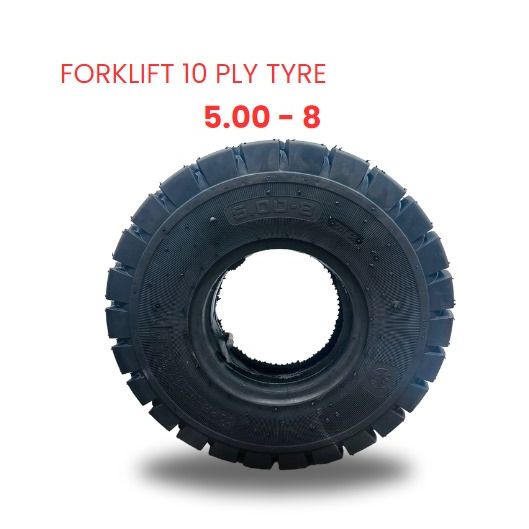 1 x FORKLIFT 10 PLY TYRE (5.00 - 8)
