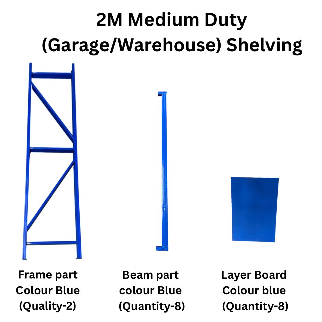 2M Medium Duty (Garage/Warehouse) Shelving