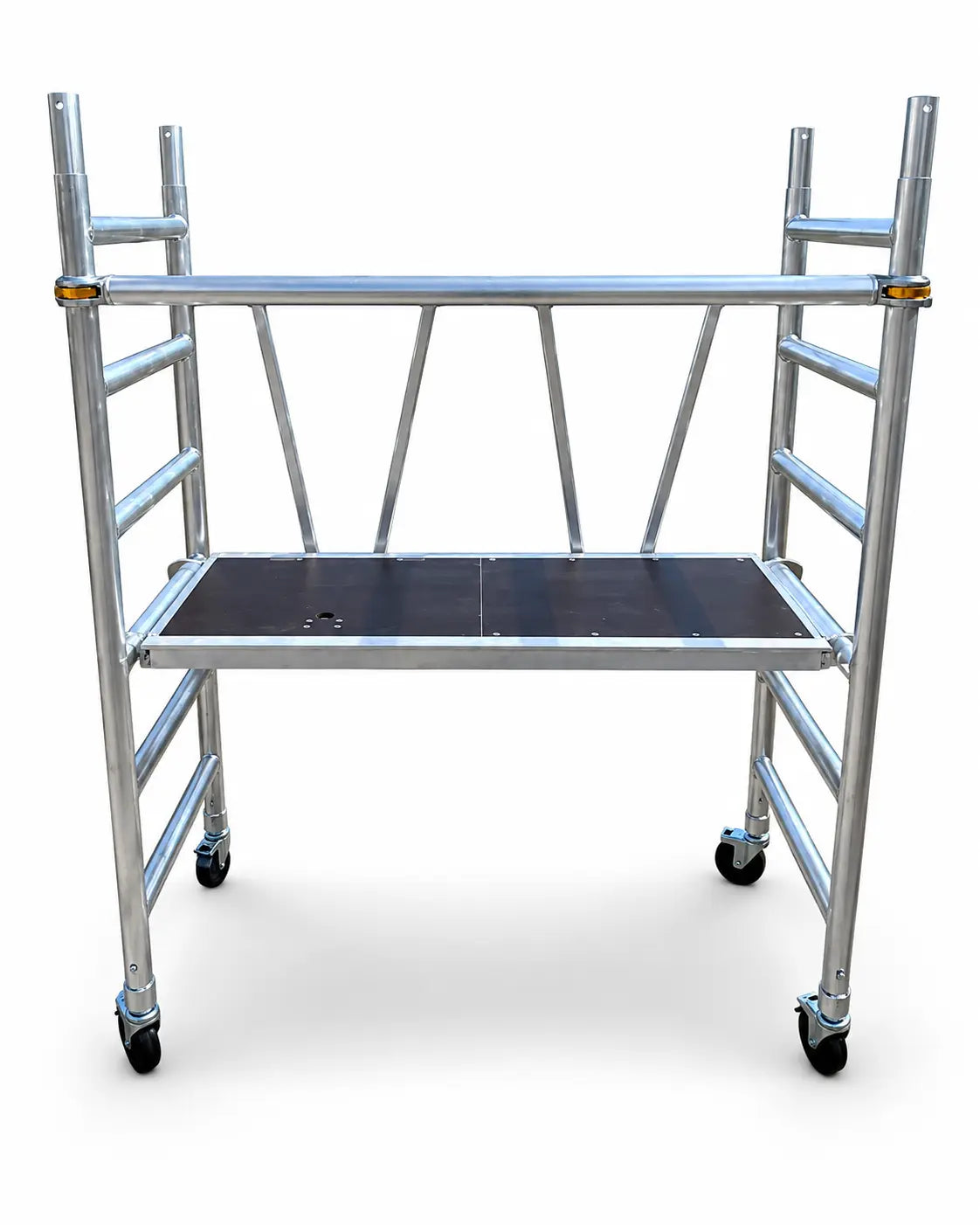 3.6m Reach Mobile Aluminium Scaffold (Base Unit + Adjustable wheels)