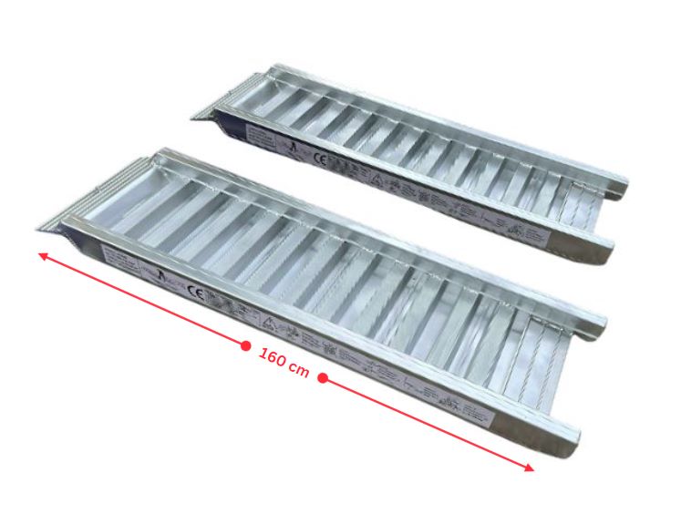 4-Tonne 1.6m x 380mm Aluminium Loading Ramps