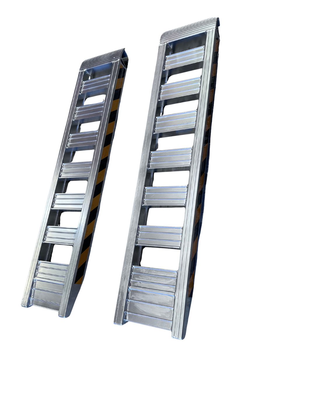 4.5-Tonne 1.5m x 305mm Aluminium Loading Ramps (Flat Bar with Hook)