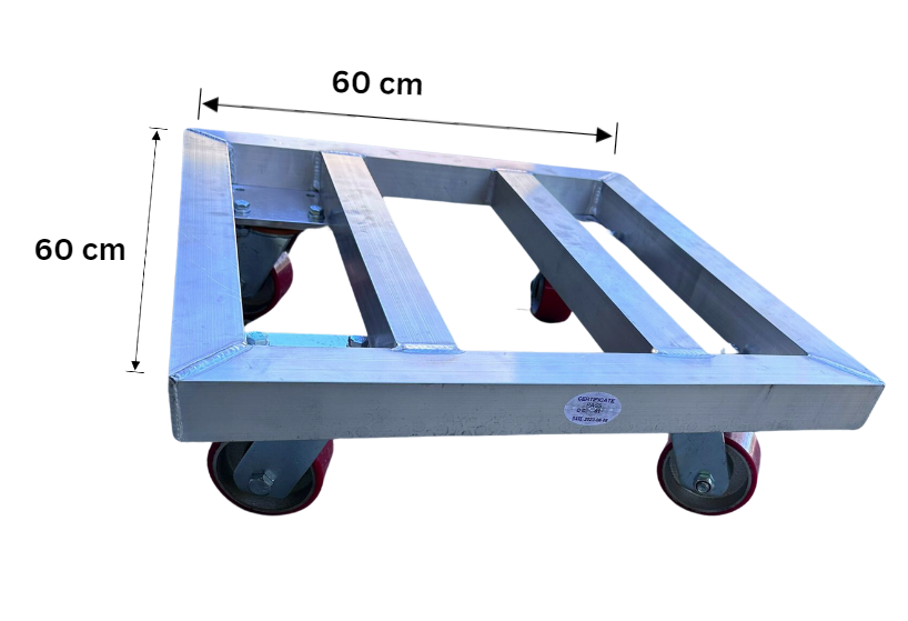 600mm X 600mm Landing Trolley / Movers Dolly (Includes 4 Wheels)