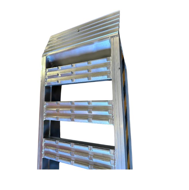 7-Tonne 3.5M x 600mm Aluminium Loading Ramps (Serrated Bar)