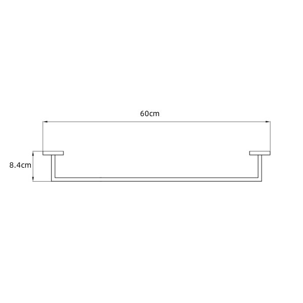 Fossa Mason Towel Rail 600mm
