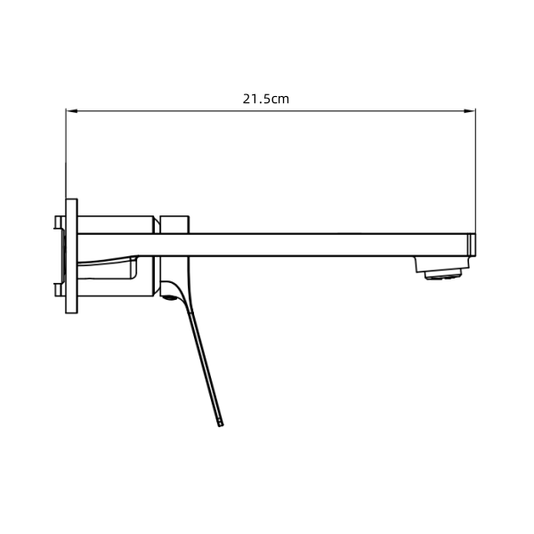 Fossa Rosana Wall Basin/Bath Mixer