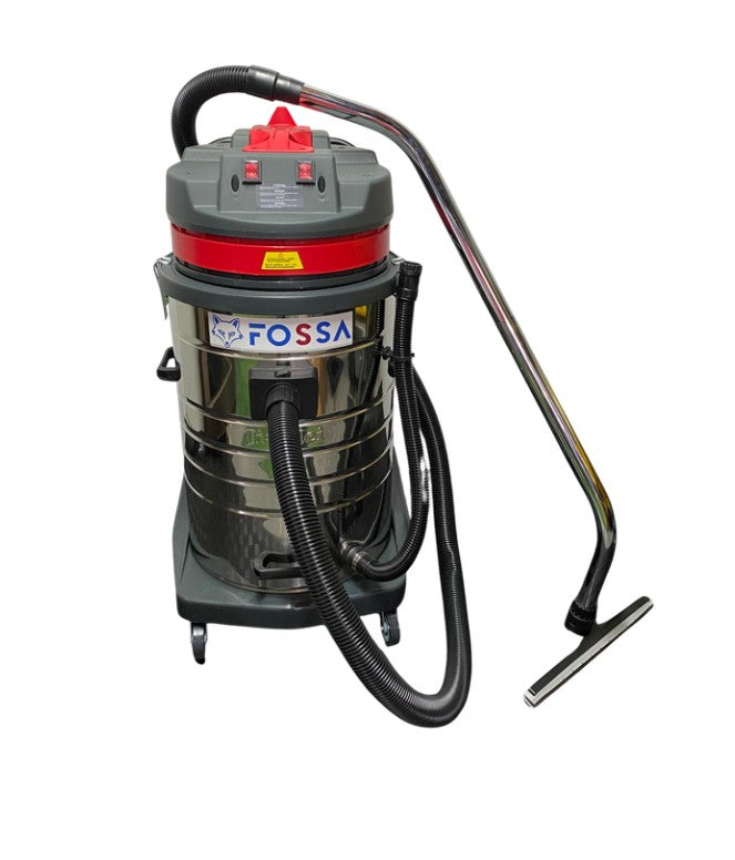 Industrial Wet and Dry Vacuum Cleaner 2.0KW 70L Stainless Steel Heavy Duty - BF580