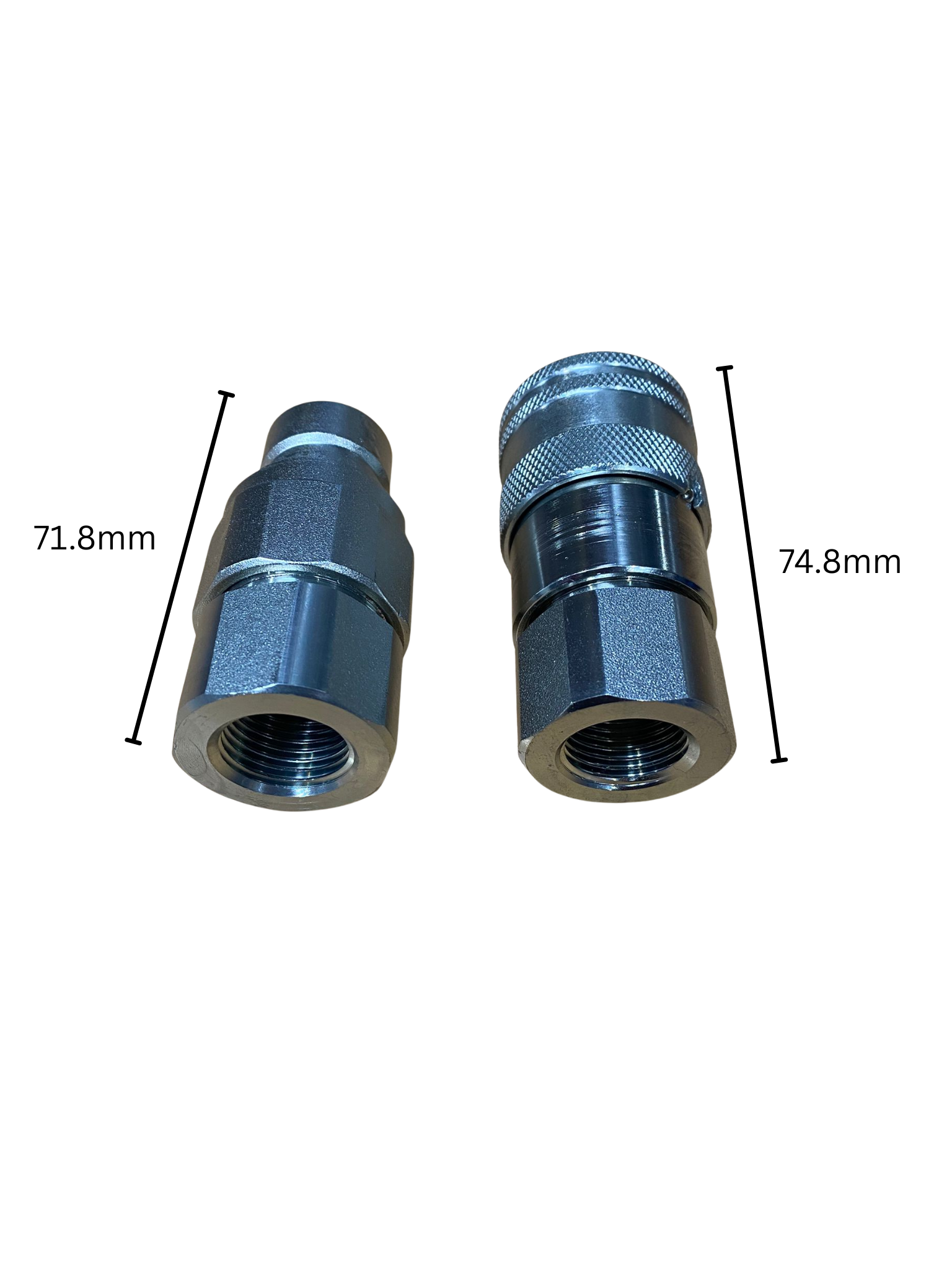 1/2" BSP Flat Face Hydraulic Quick Connect Coupler