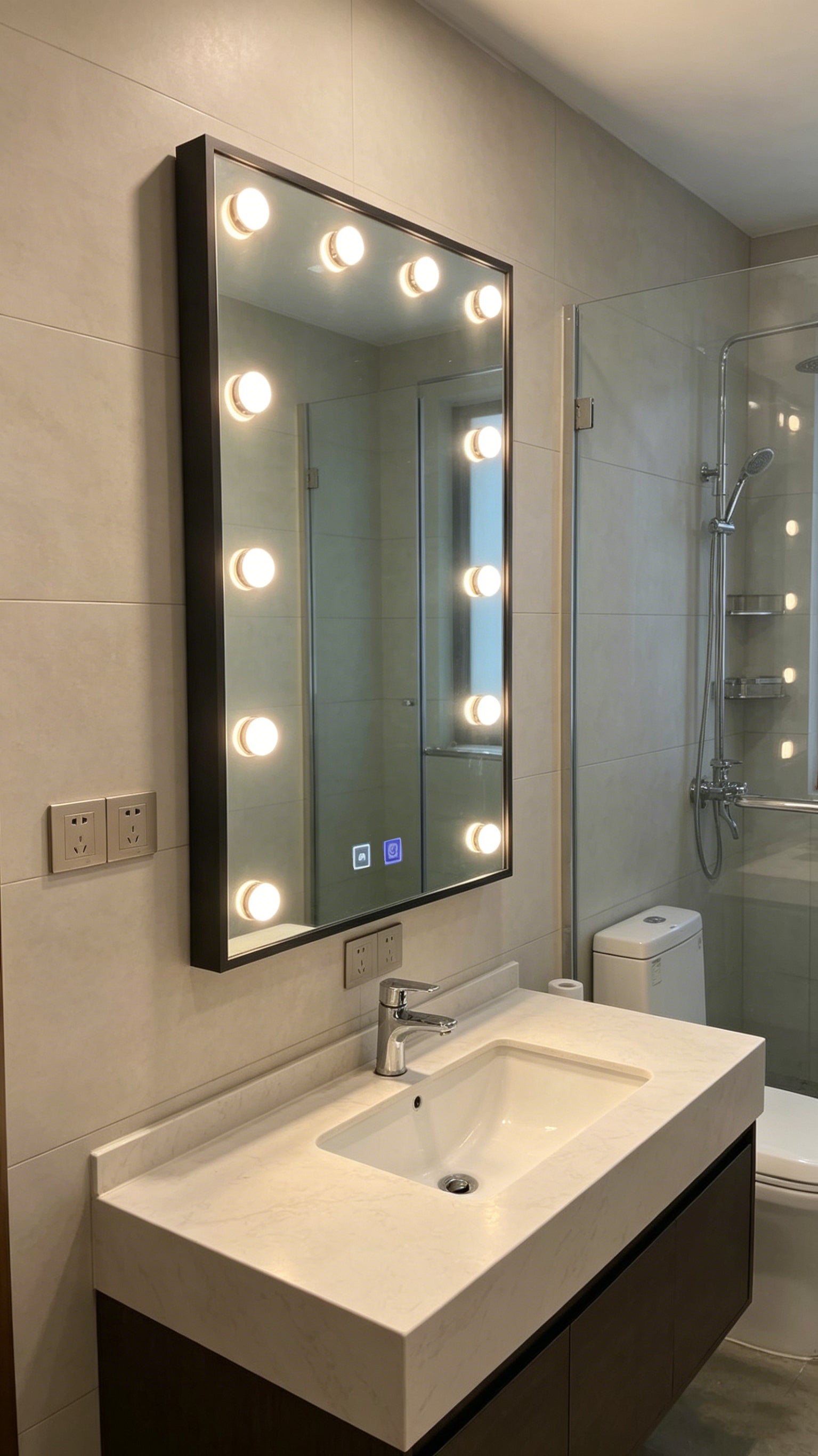 Hollywood Vanity Mirror with Touch Control and Antifog