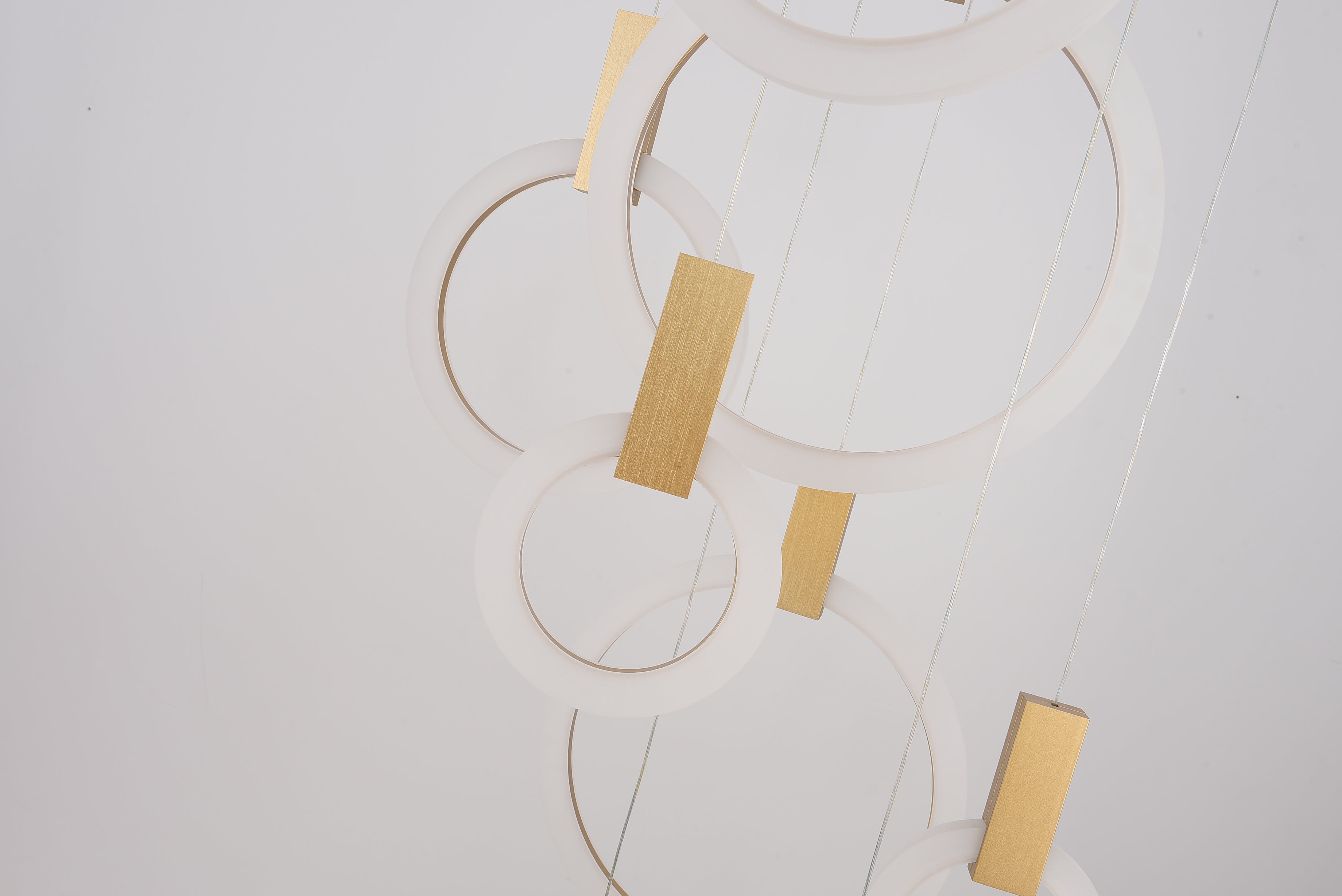 Modern Multi-Ring LED Halo Chandelier Pendant Light