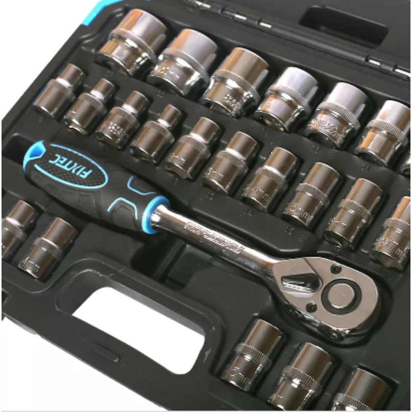 FIXTEC 32PCS 1/2" Socket Set