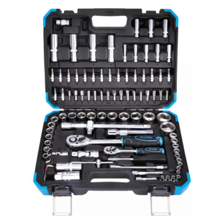 FIXTEC 94PCS 1/4" & 1/2" Socket Set