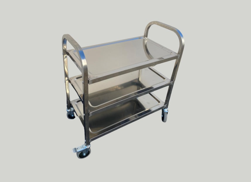 3-Tier Stainless Steel Kitchen Dining Food Cart Trolley