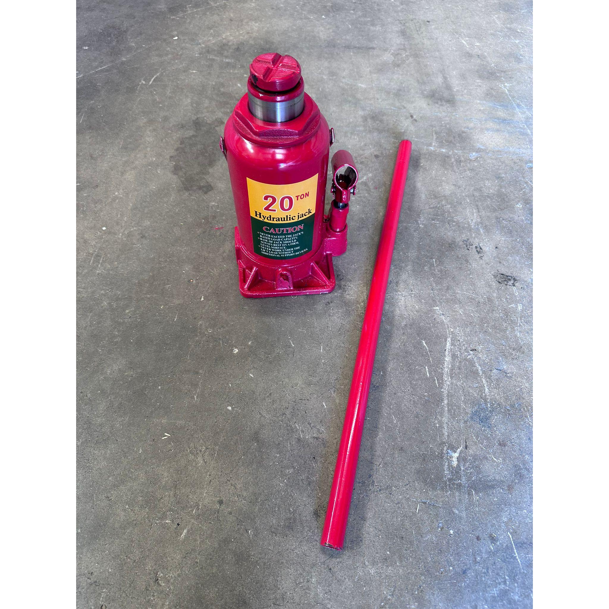Heavy-Duty Hydraulic Bottle Jack / Car Lift Jack - 20 Ton