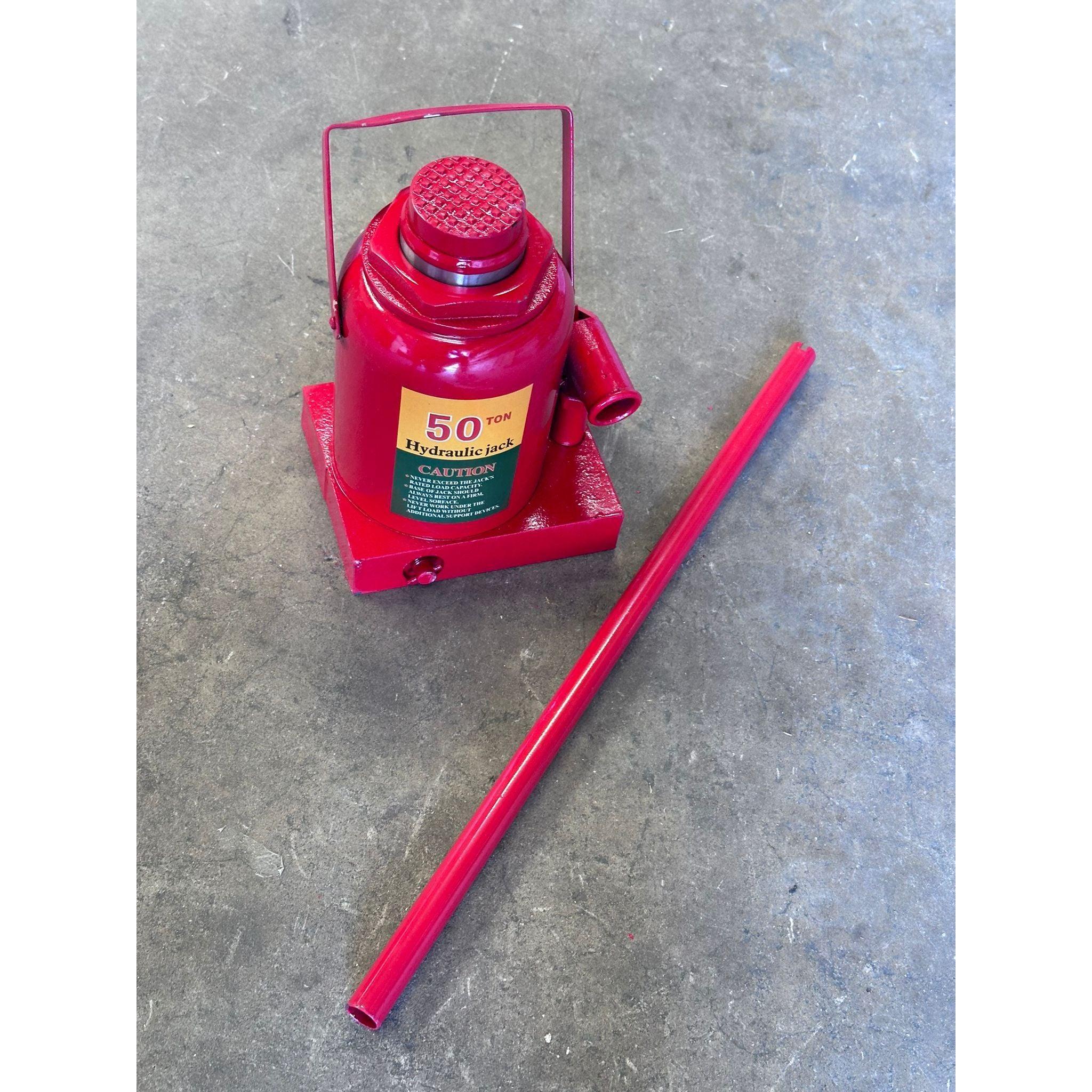 Heavy-Duty Hydraulic Bottle Jack / Car Lift Jack - 50 Ton
