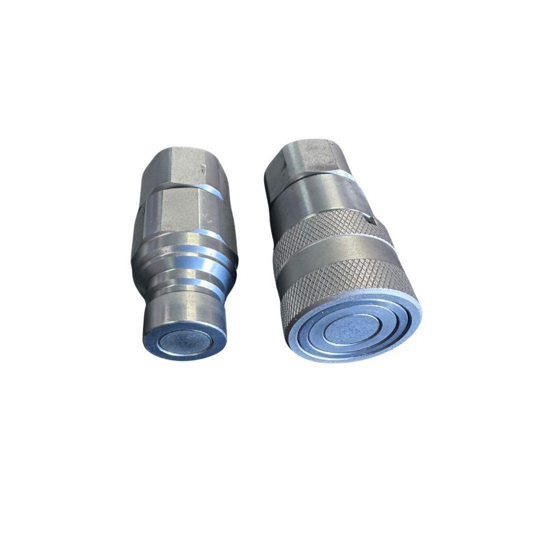 Hydraulic Quick Connect Coupler Set – 1/2" Flat Face