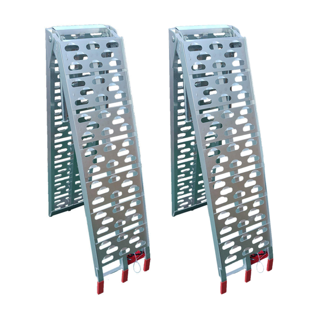 680kg 2.22m X 280mm Single Fold Aluminium Loading Ramps