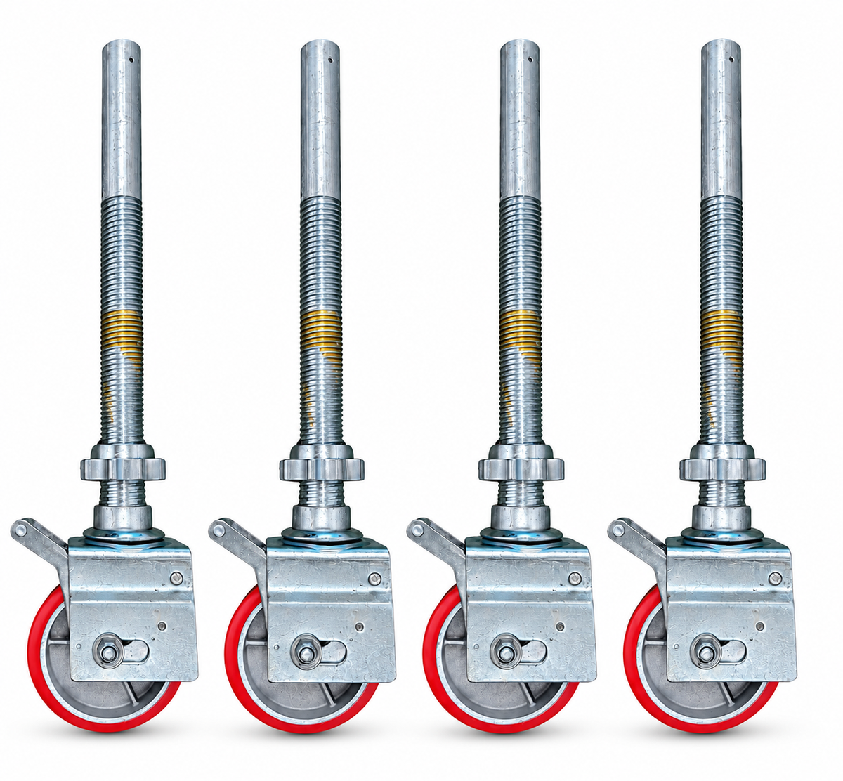 Mobile Aluminium Scaffold - 6 inch Adjustable Castor Wheel (Set of 4)