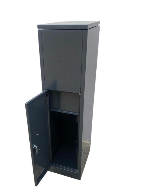Fossa Glebe Parcel Slimline Letterbox - Charcoal