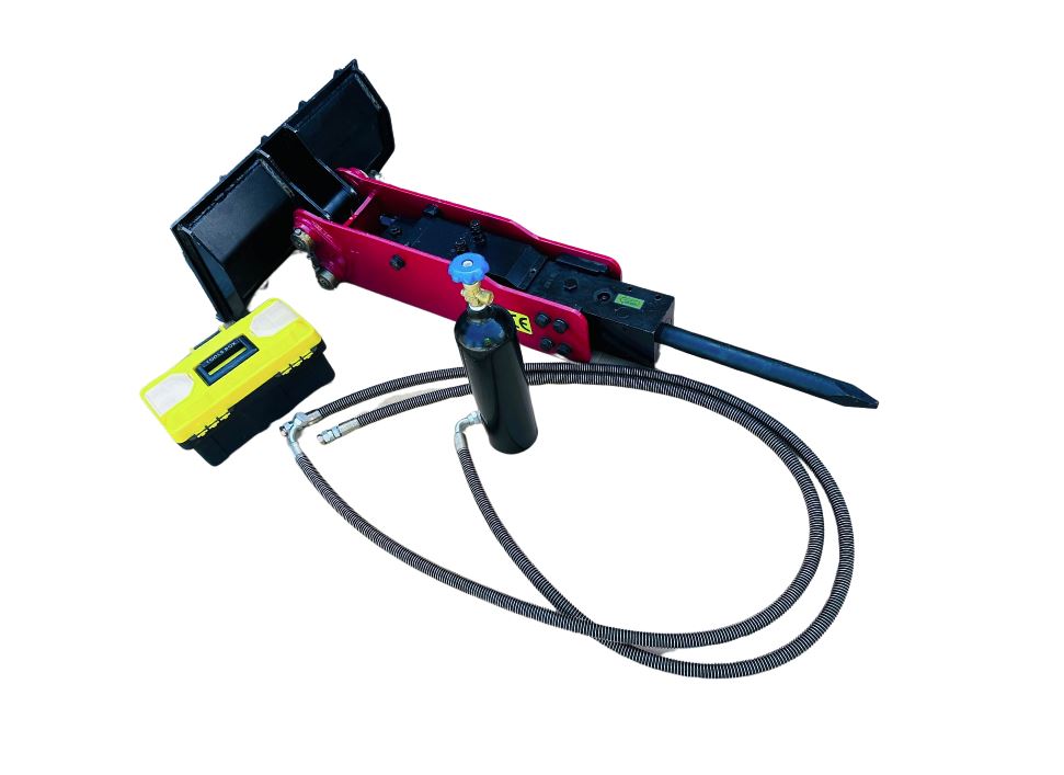 Rock breaker for Mini Loader - Dingo, Toro, Vermeer, Boxer, Viking, Fossa