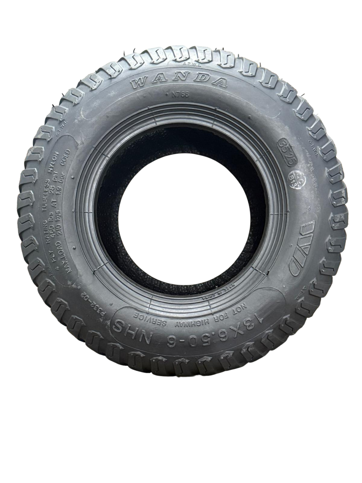 1 x COMMERCIAL RIDE ON MOWER 4 PLY TYRES (13 x 6.5 - 6)