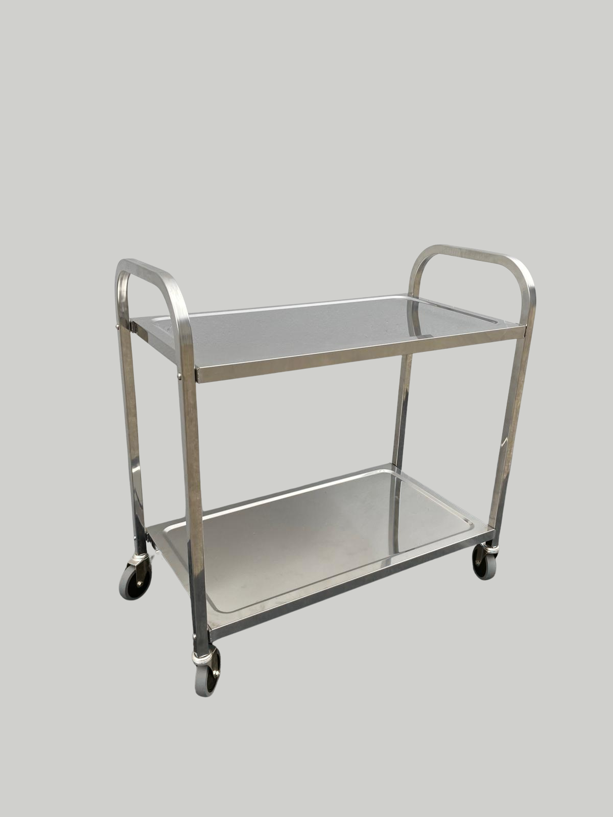 2-Tier Stainless Steel Kitchen Dining Food Cart Trolley