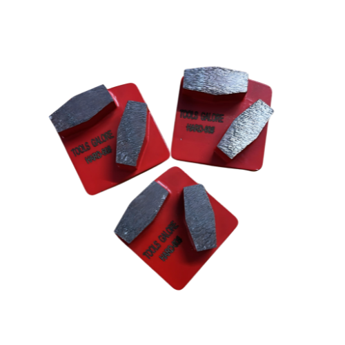 Redi-Lock Concrete Grinding Shoe 60# Fit Husquarna (Two Segments) - 3 pack