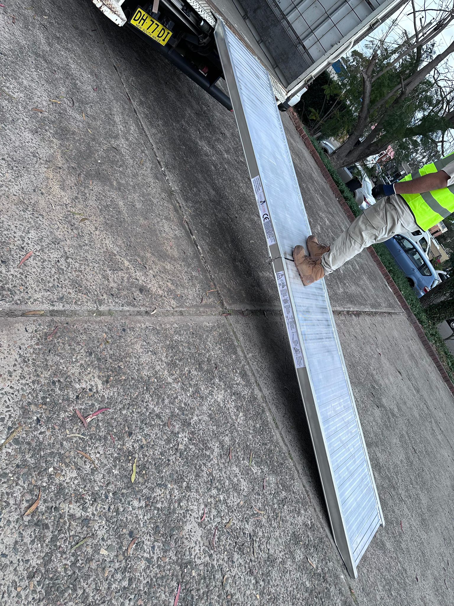 3.5m x 1000mm 400kg Folding Walk Ramps