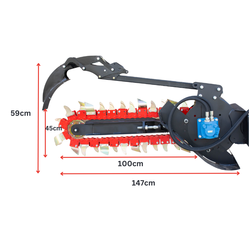 Trencher for Mini Loader - Dingo, Toro, Vermeer, Boxer & Viking