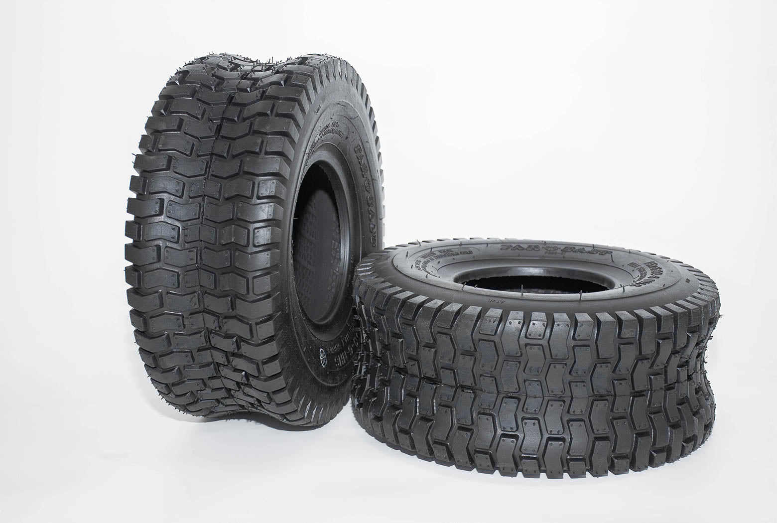 2 X COMMERCIAL RIDE ON MOWER 4 PLY TYRES 6" 145/70-6 (15X6.00 - 6")