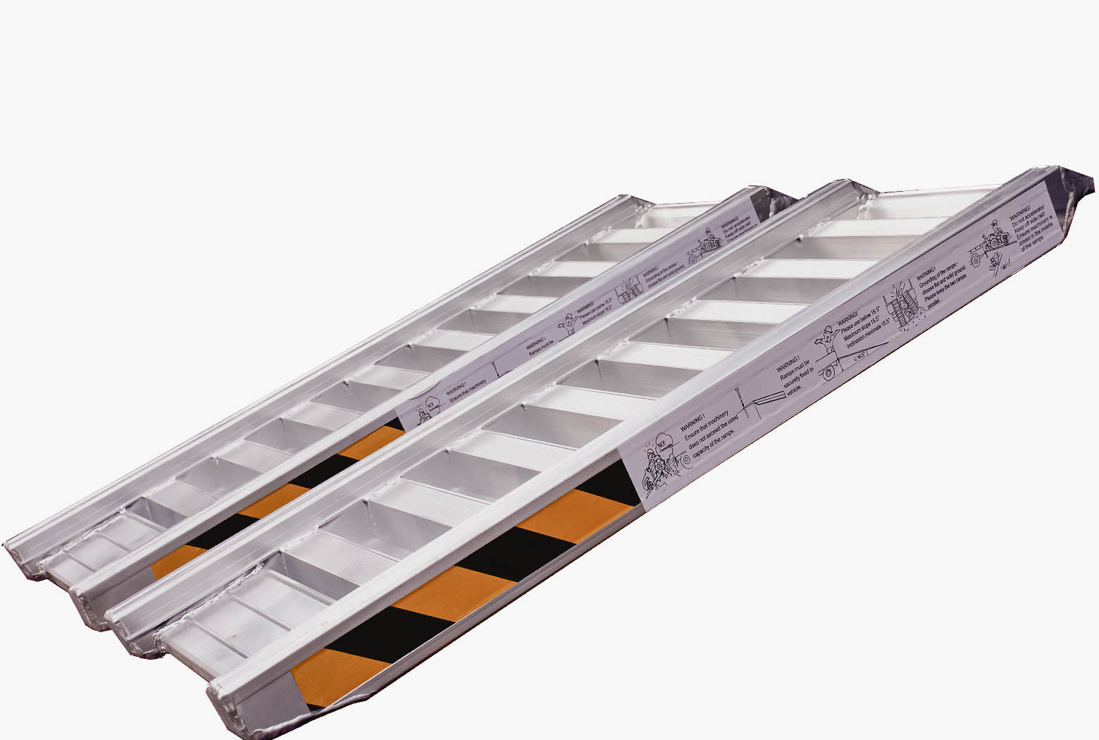 4-Tonne 1.2m x 420mm Aluminium Loading Ramps / Container Ramps