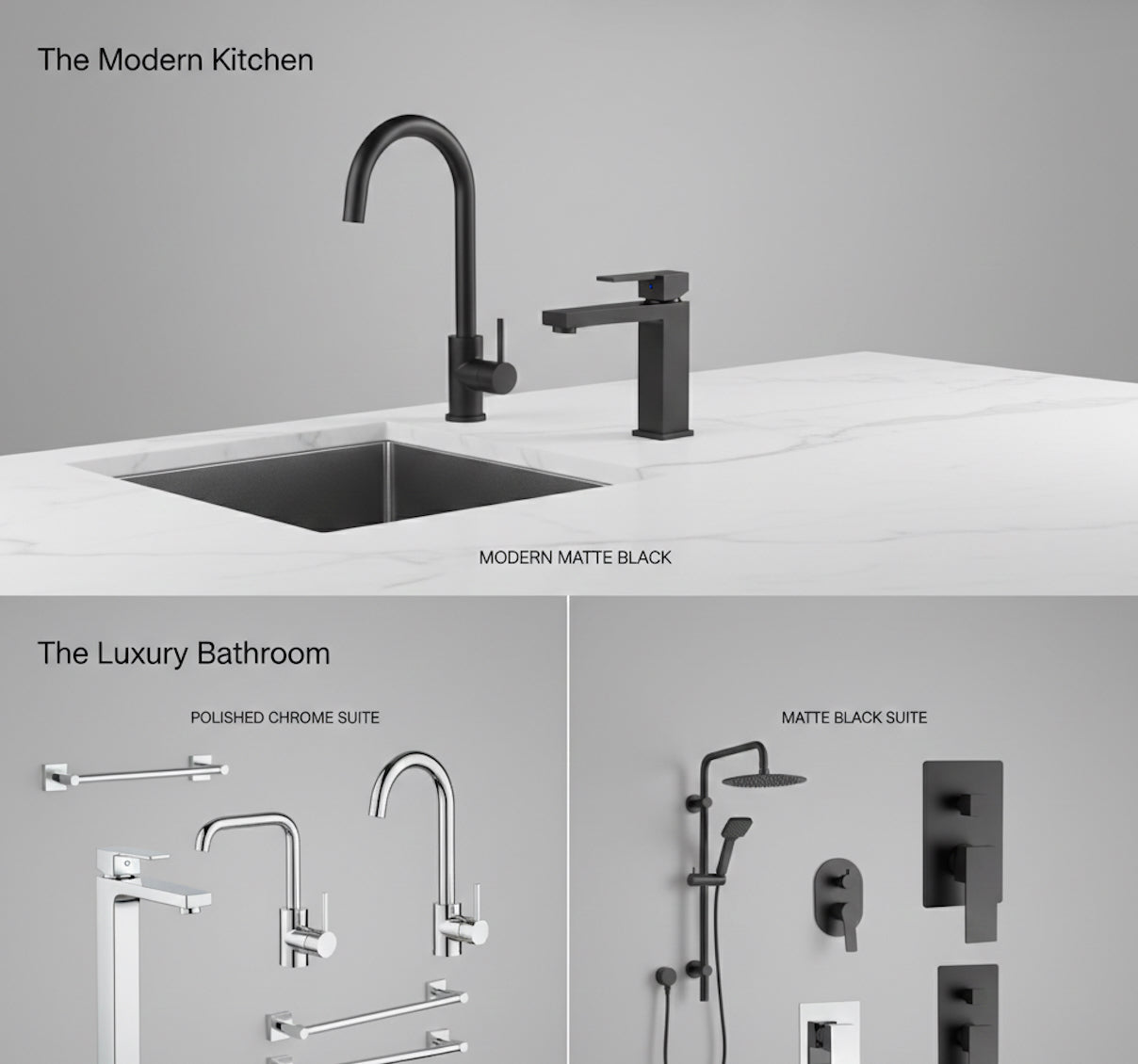 Basin & Bath Mixers (Tapware)