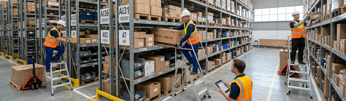 Order Picking Ladder | Industrial Warehouse Ladders | Toolsgalore