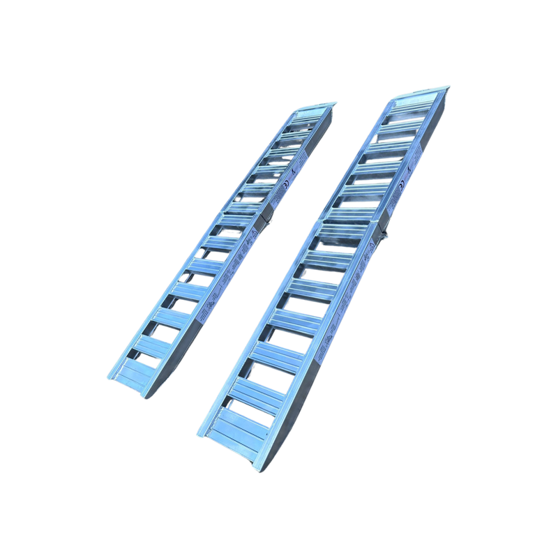 1-Tonne 2m x 450mm Folding Aluminium Loading Ramps