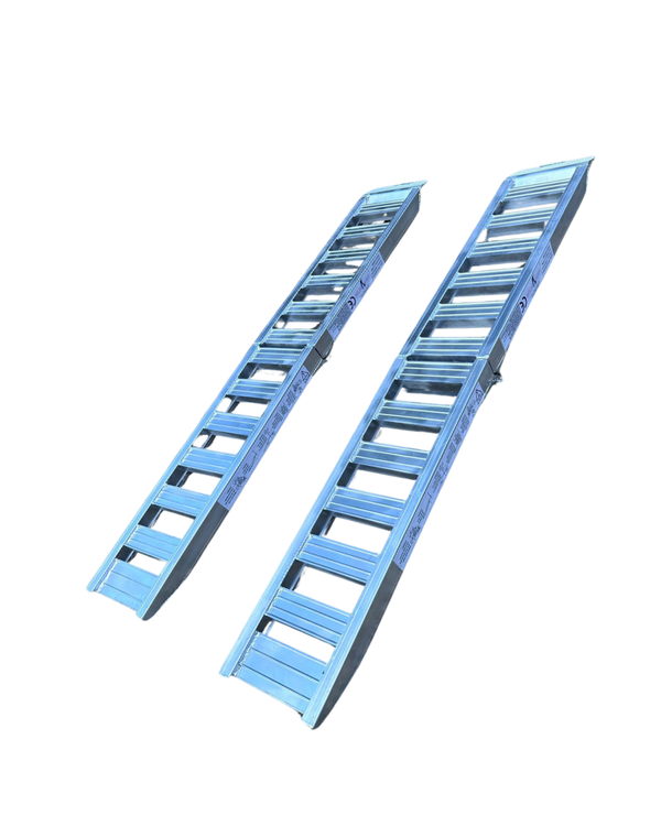 1-Tonne 2m x 450mm Folding Aluminium Loading Ramps