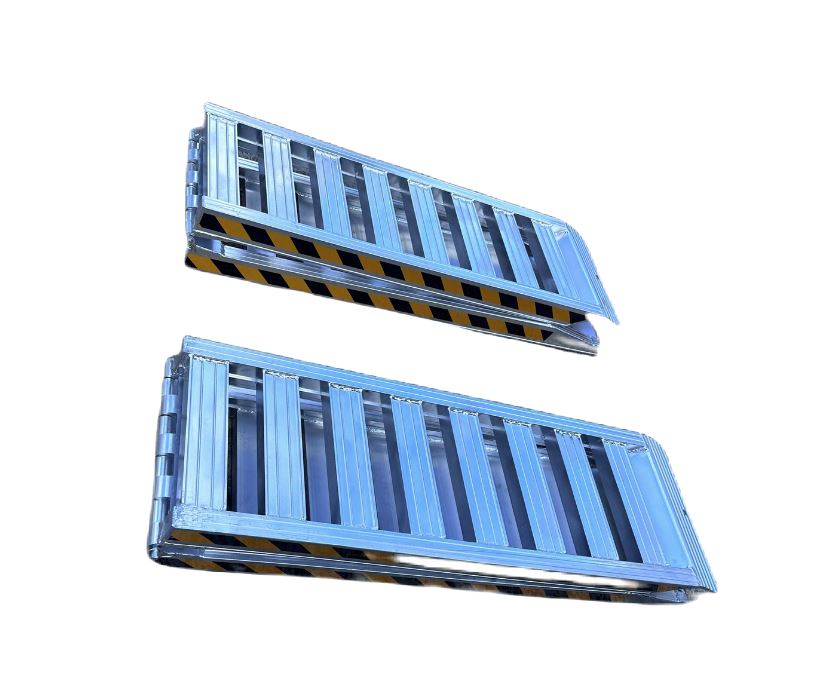 1-Tonne 4m x 450mm Folding Aluminium Loading Ramps