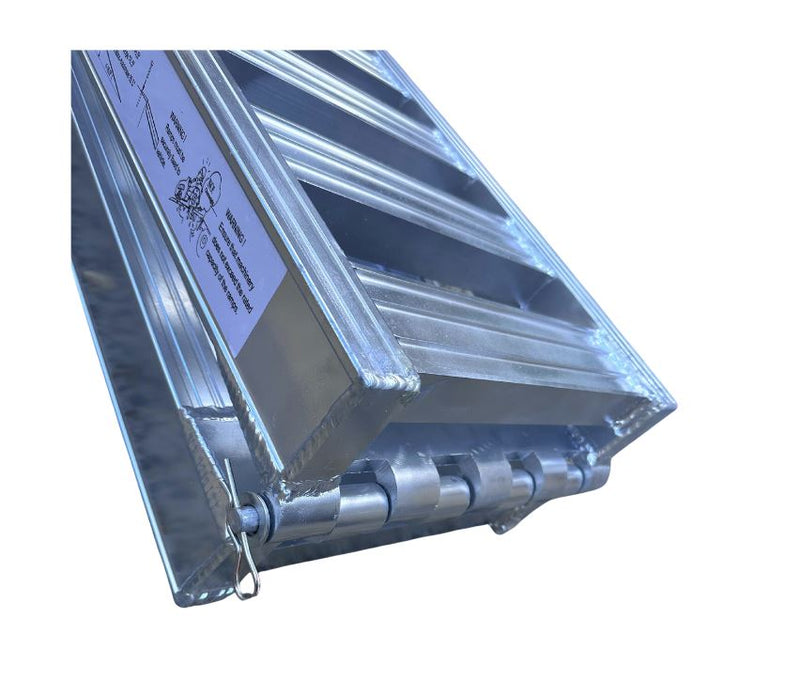 1-Tonne 4m x 450mm Folding  Aluminium Loading Ramps