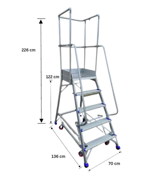 1.2M Industrial Order Picking Ladder