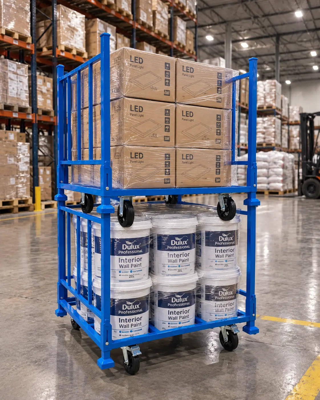 1.35m x 1.35m x 1.2m Stackable Stillage for Warehouse – 1000kg