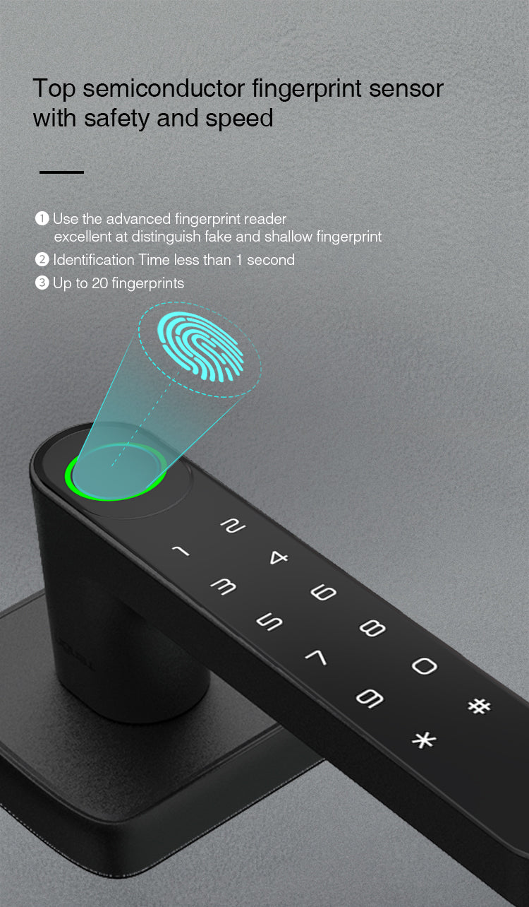 K1 Plus Smart Fingerprint Door Lock
