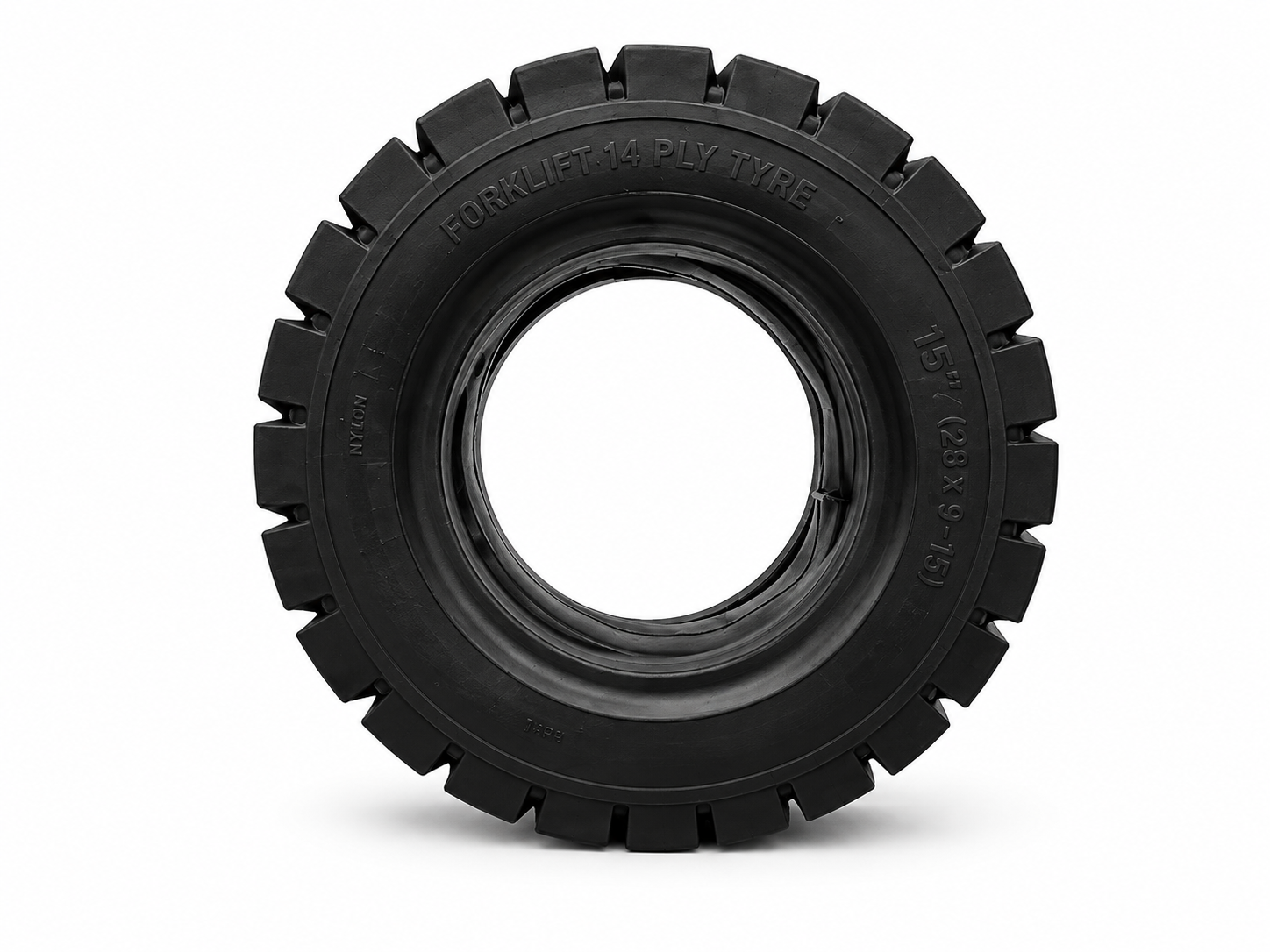 1 x HEAVY DUTY FORKLIFT TYRE 14 PLY (28 x 9 - 15)