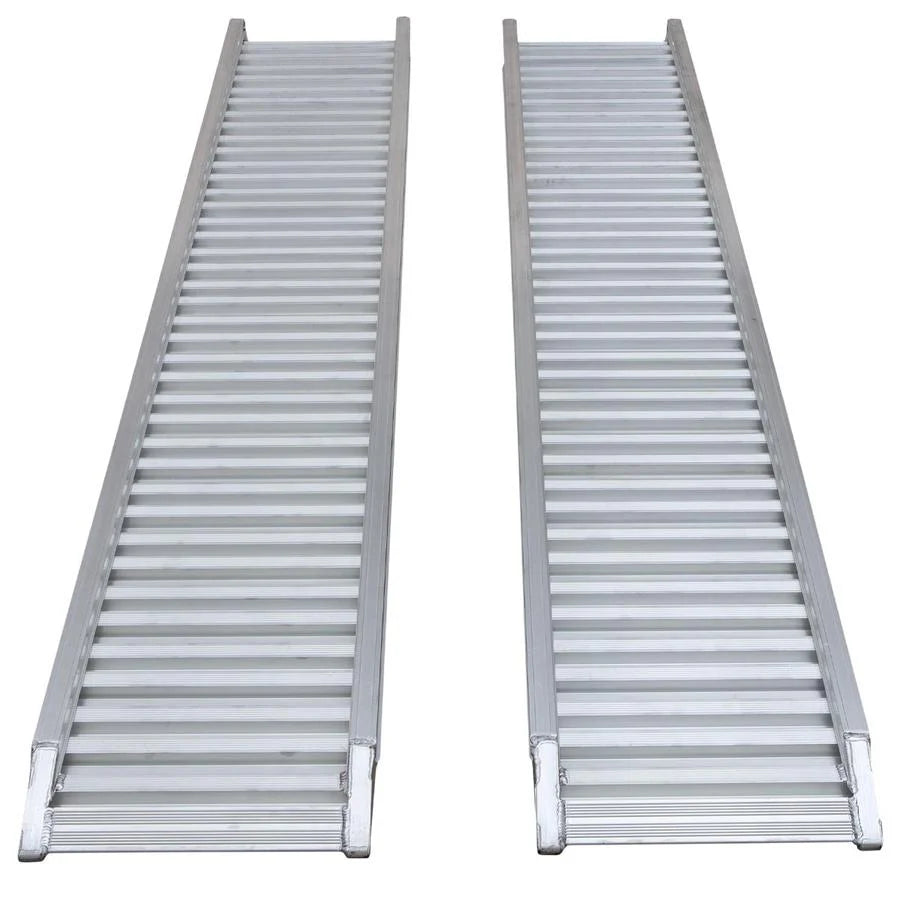 7-Tonne 3.5M x 600mm Aluminium Loading Ramps (Serrated Bar) | Toolsgalore