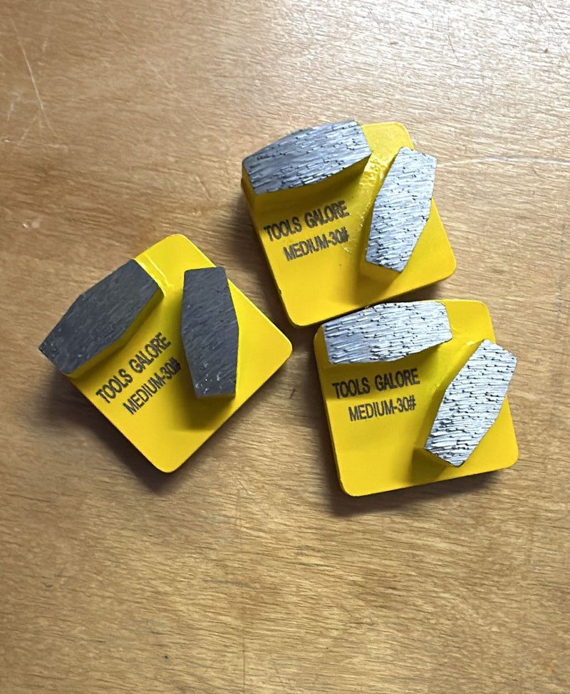 Redi-Lock Concrete Grinding Shoe 30#  Fit Husquarna  (Two Segments) - 3 pack