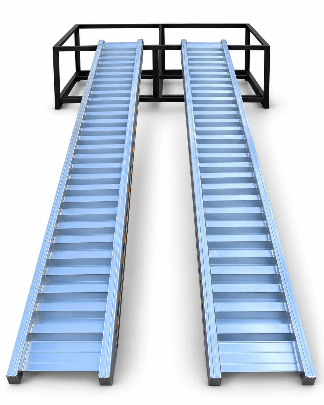 3-Tonne 3.5m x 450mm Aluminium Loading Ramps (Serrated Bar)