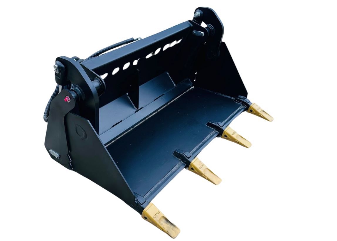 4in1 Bucket (with Teeth) for Mini Loader - Dingo, Toro, Vermeer, Boxer, Viking, Fossa