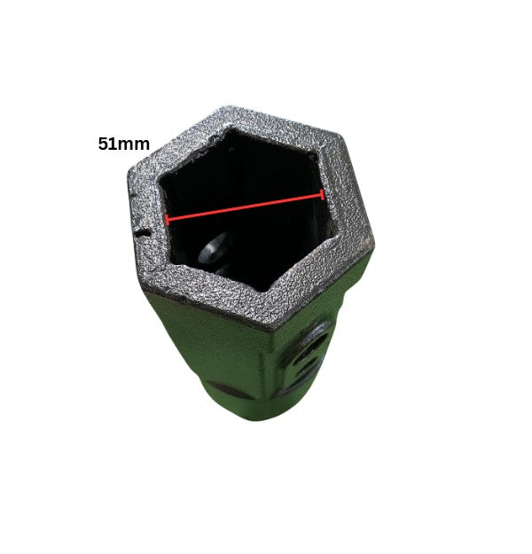 51mm Hex to 65mm Round Adapter