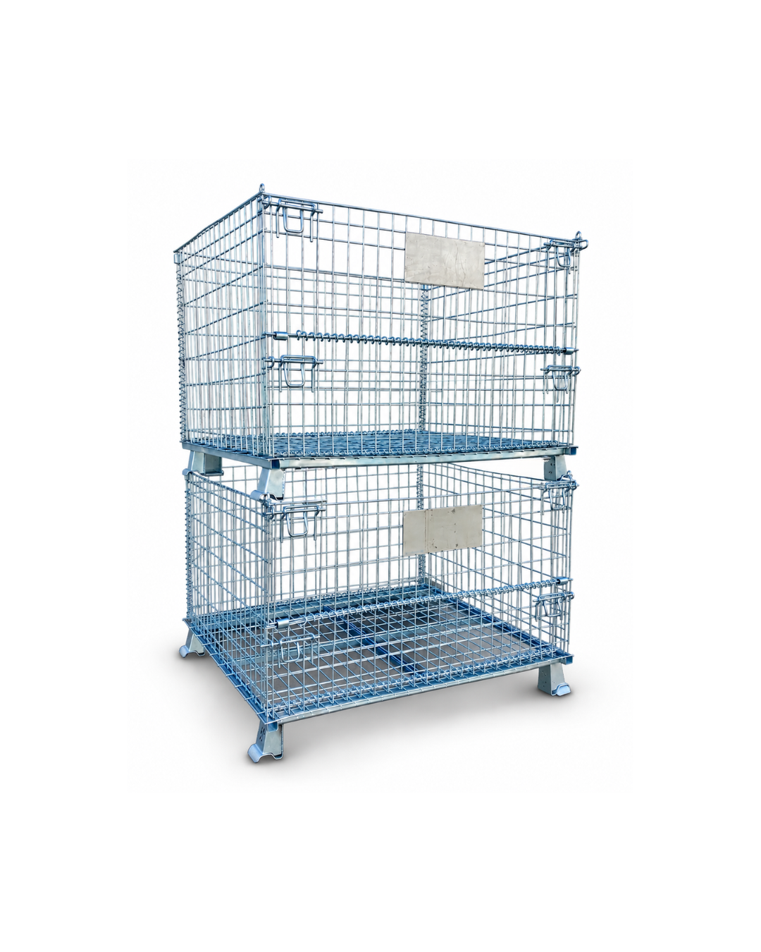 Collapsible Foldable Stackable Wire Mesh Storage Cage 1-Tonne